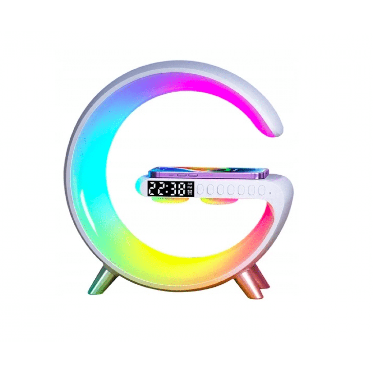Портативна колонка c RGB-підсвічуванням white
