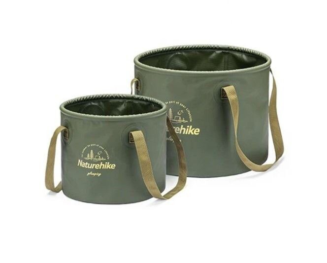 Складане відро для води з ПВХ Naturehike NH20SJ040, 20 л, зелений