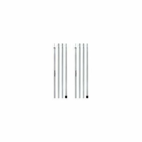 Стійки для тенту сталеві оцинковані Naturehike Steel poles Updated NH20PJ041, 16мм*2.0м, сірі (2 шт)