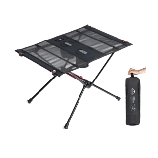 Розкладний стіл полегшений Naturehike NH19Z027-Z Black з алюмінію