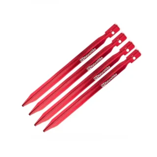 Кілки алюмінієві Naturehike NH15A009-I 25 см червоний 4 шт