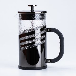 Френч-прес чайник скляний Haus Roland Black 1 літр