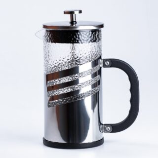 Френч-прес чайник скляний Haus Roland Chrome 1 літр
