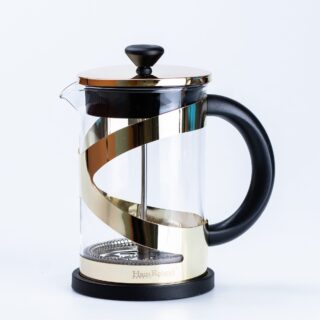 Френч-прес чайник скляний Haus Roland Gold 800 мл