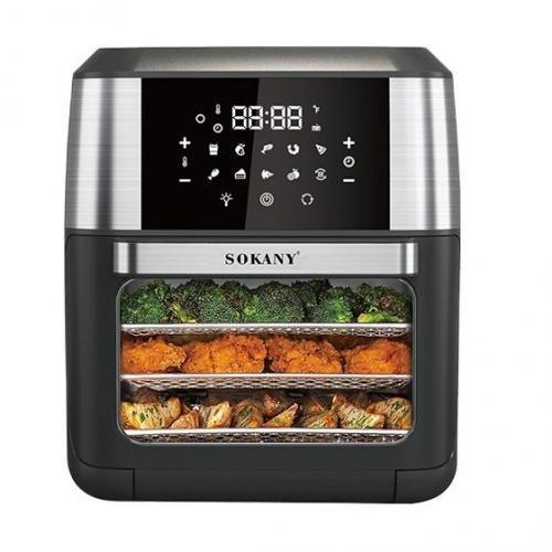 Аерофритюрниця  12 л Sokany аерогриль без масла 1800W парова фритюрниця мультипіч