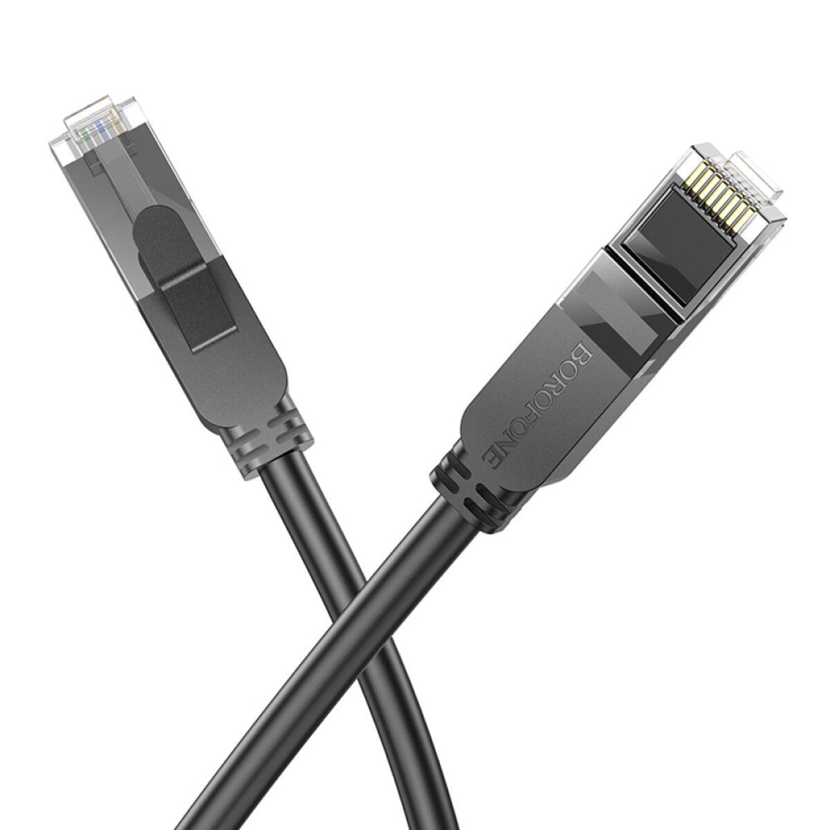 Кабель BOROFONE BUS01 Category 6 Gigabit network cable(L=8M) Black