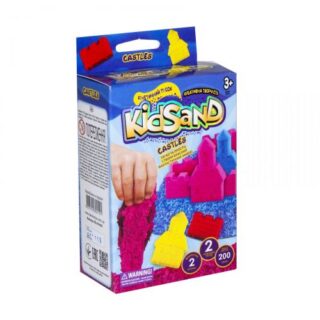 Кінетичний пісок "KidSand: Замок" з формочками, 200 г, KS-05-02U (укр)