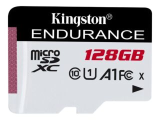 microSDXC (UHS-1 U1) Kingston Endurance 128Gb class 10 А1 (R95MB/s, W45MB/s)
