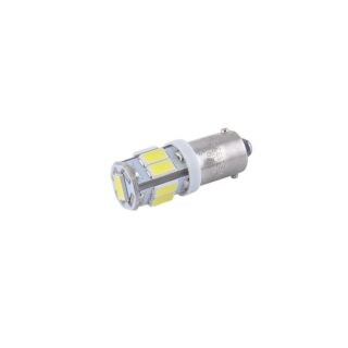 LED автолампа SOLAR 12V T8.5 BA9s 9SMD white, 2шт