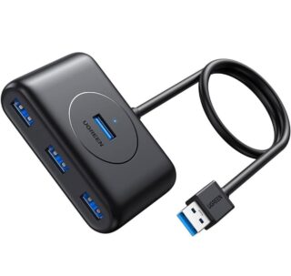 Хаб UGREEN CR113 USB 3.0 Hub  1m (Black) (UGR-20291)