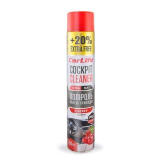 Поліроль для панелі приладів CarLife Cockpit Cleaner EXTRA MAT Вишня 750мл