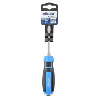 Викрутка Molder MT33001 шліцева ударна з шестигранною опорою SL5x75mm