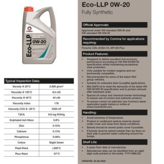 Моторне мастило Comma ECO-LLP 0W-20 1л