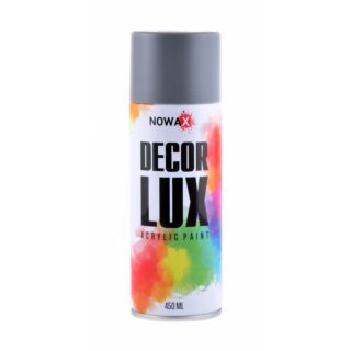 Акрилова спрей-фарба NOWAX DecorLux, 450 мл, темно-сірий, (DEEP GREY/RAL7031)