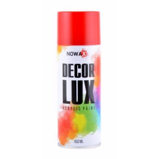 Акрилова спрей-фарба NOWAX DecorLux, 450 мл, червоний, (TRAFFIC RED/RAL3020)