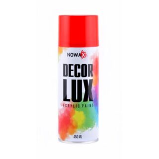 Акрилова спрей-фарба NOWAX DecorLux, 450 мл, сигнальний червоний, (SIGNAL RED/RAL+3001)
