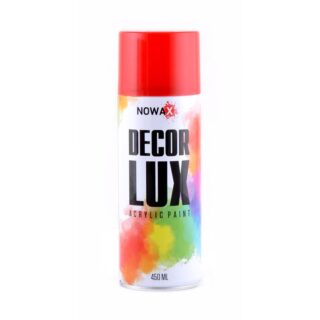 Акрилова спрей-фарба NOWAX DecorLux, 450 мл, рубіново-червоний, (RUBY RED/RAL3003)