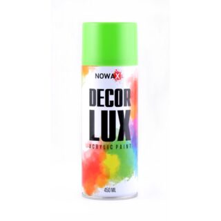 Акрилова спрей-фарба NOWAX DecorLux, 450 мл, світло-зелений (LIGHT Green/RAL6018)