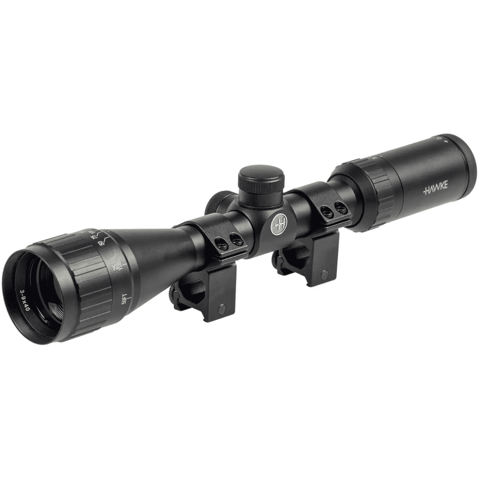 Приціл оптичний Hawke Fast Mount 3-9x40 AO сітка Mil Dot. Кільця на Weaver