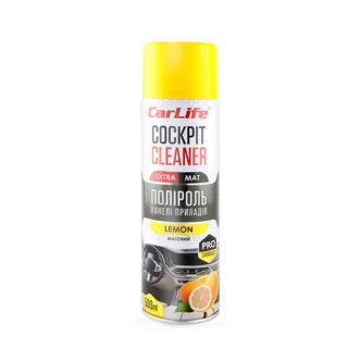 Поліроль для панелі приладів CarLife Cockpit Cleaner EXTRA MAT Лимон 500мл