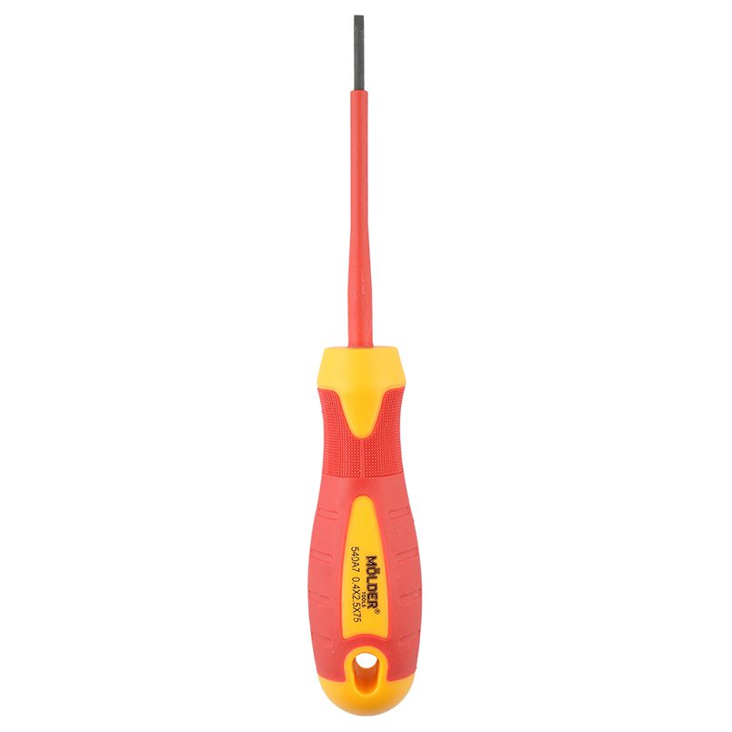 Викрутка Molder MT35001 шліцева діелектрична VDE 1000В, SL2.5x75mm