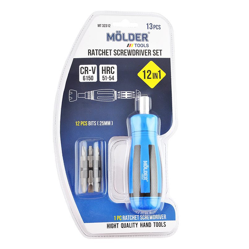 Викрутка Molder MT32312 реверсивна 12в1