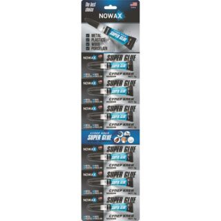Суперклей Nowax, 100% СА, 3г*6шт