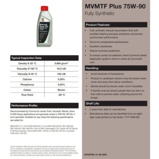 Трансмісійне мастило Comma MVMTF 75W-90 FS PLUS 5л