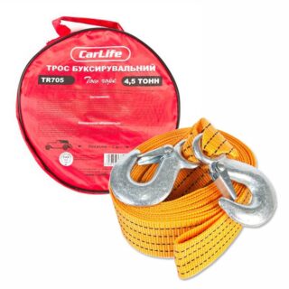 Буксирувальний трос CarLife TR705 4,5 т, 5 м