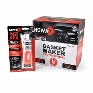Герметик прокладок високотемпературний Nowax +343⁰C, 100% силіконовий, червоний, 85г