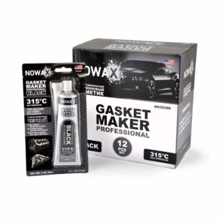 Герметик високотемпературний Nowax +315⁰C, 100% силіконовий, чорний, 85г