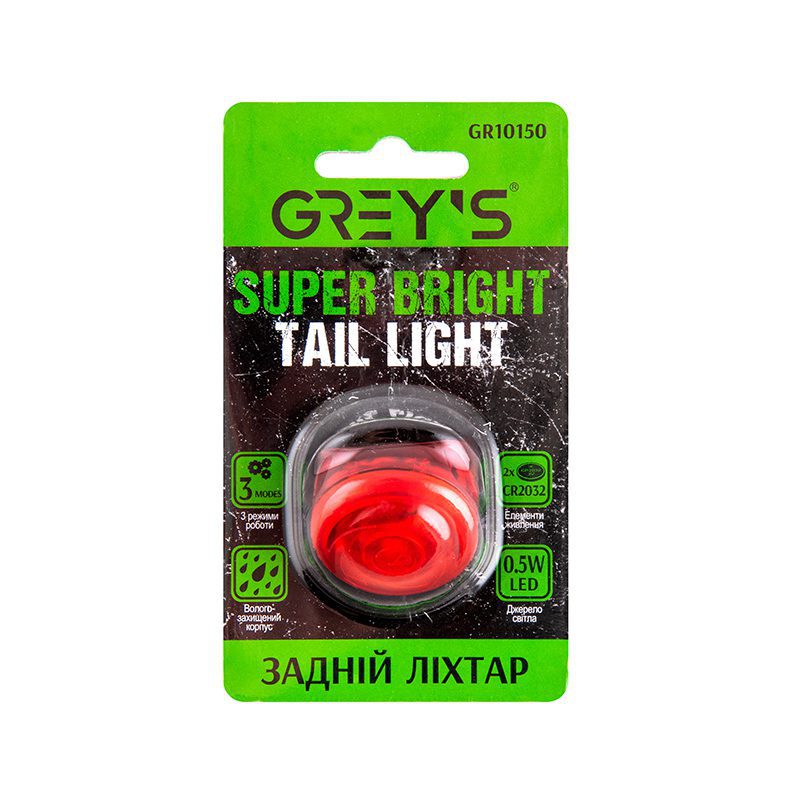 Ліхтарик на велосипед задній Grey's GR10150 0,5W LED