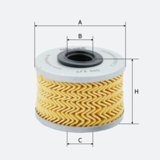 Фільтр паливний Molder Filter KFX 69D (WF8014, KX79D, P7161X)