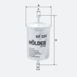 Фільтр паливний Molder Filter KF 200 (WF8040, KL2, WK830)