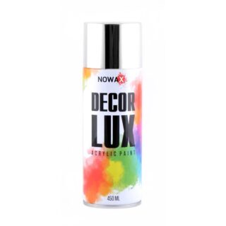 Акрилова спрей-фарба NOWAX DecorLux, 450 мл, хром, (BRIGHT CHROME)