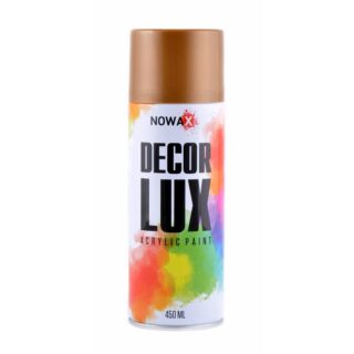 Акрилова спрей-фарба NOWAX DecorLux, 450 мл, золотий металік, (DIAMOND GOLD)