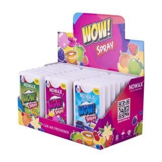 MIX ароматизаторів у виставковому боксі Nowax WOW Spray 24шт