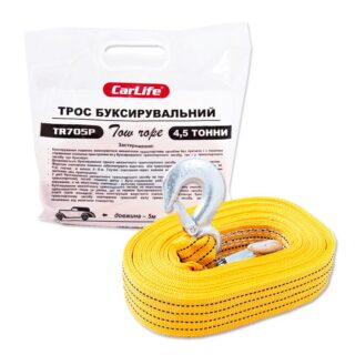 Буксирувальний трос CarLife TR705/P 4,5 т, 5 м