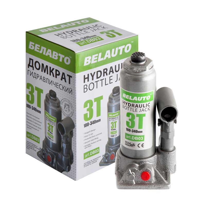 Домкрат гідравлічний BELAUTO DB03, 3 т