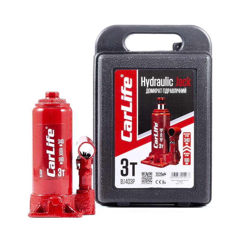 Домкрат гідравлічний CarLife BJ403P, 3 т