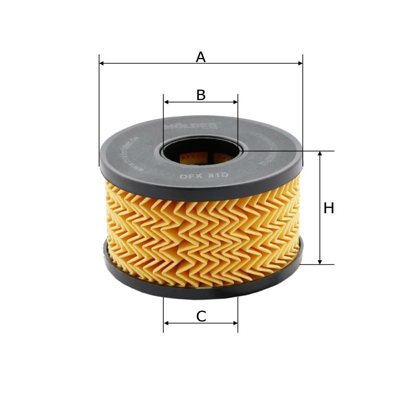 Фільтр масляний Molder Filter OFX 81D (WL7286, OX191DEco, HU920X)