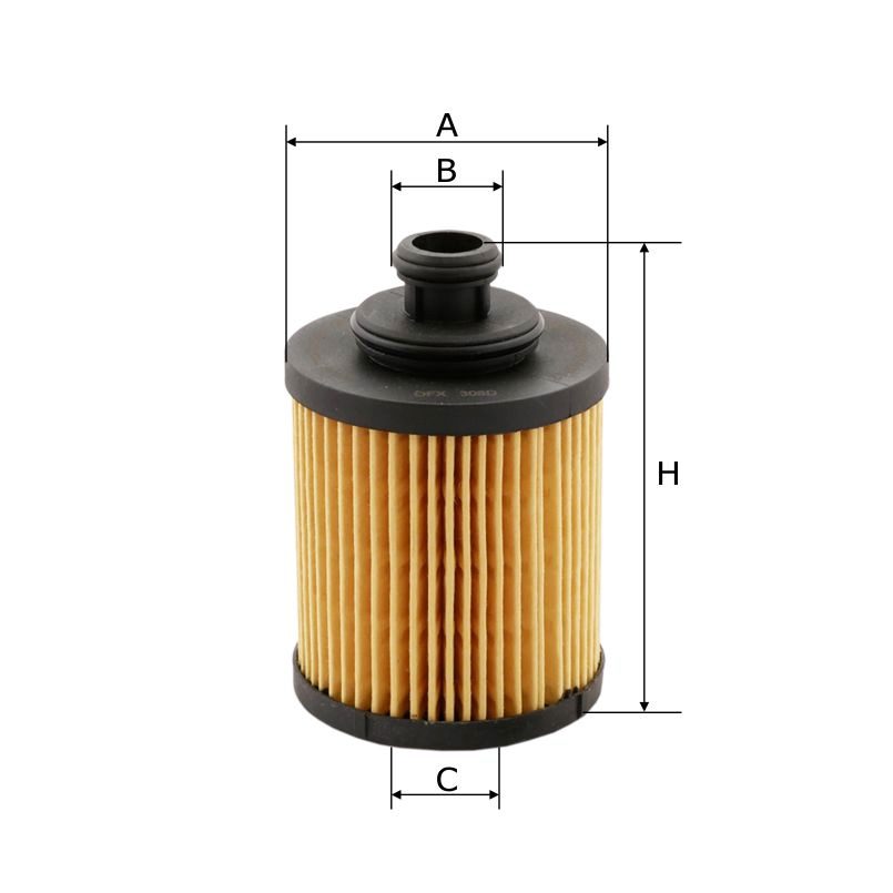Фільтр масляний Molder Filter OFX 308D (WL7429, OX418DEco, HU7127X)
