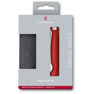 Набір кухонний Victorinox SwissClassic Cutting Board Set 2шт з черв. ручкою (складний ніж, дошка для нарізання)