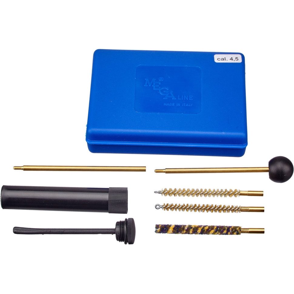 Набір для чищення MEGAline Пістолет 4,5 мм Пласт. короб. Латунь