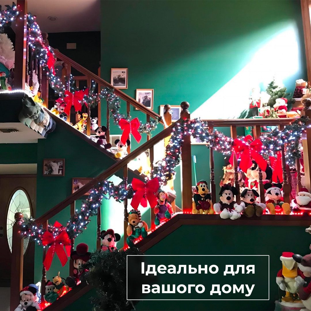 Гірлянда нитка світлодіодна GarlandoPro 200 LED 10м 8 режимів лед гірлянди