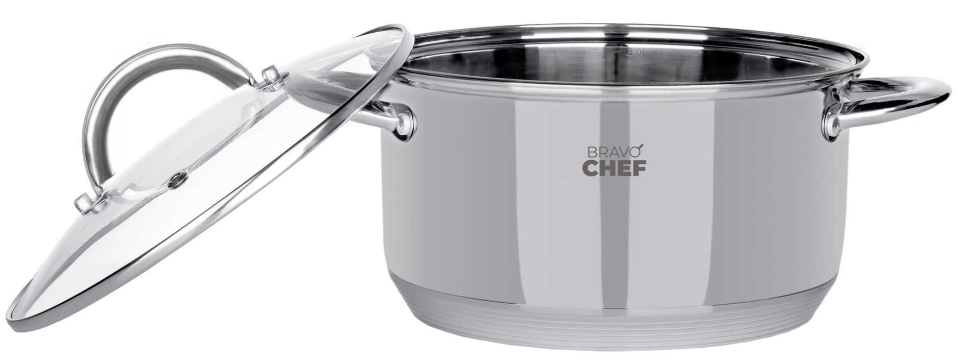 Каструля Bravo Chef 22 см (4.35 л) з кришкою