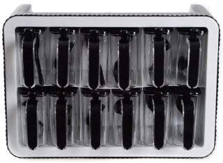 Набір спецівниць Violet House 0440 SPICE BLACK WHITE, 12 шт