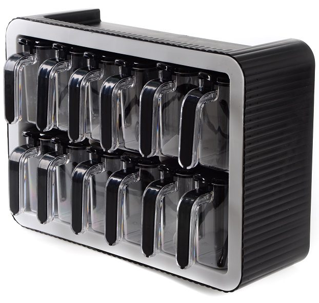 Набір спецівниць Violet House 0440 SPICE BLACK WHITE, 12 шт