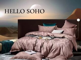 Комплект постільної білизни Soho Євро Boutique 200х230 см Venzel Rosy