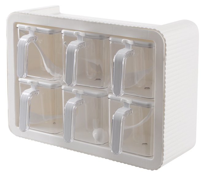 Набір спецівниць Violet House 0438 Spice White, 6 шт